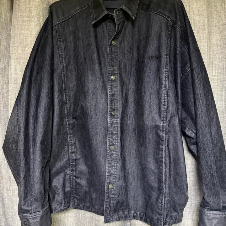 [BUNJANG] Juun.J 25FW Velvet Denim Shirt (Size 48) / 준지25fw 벨벳데님 셔츠 48사이즈