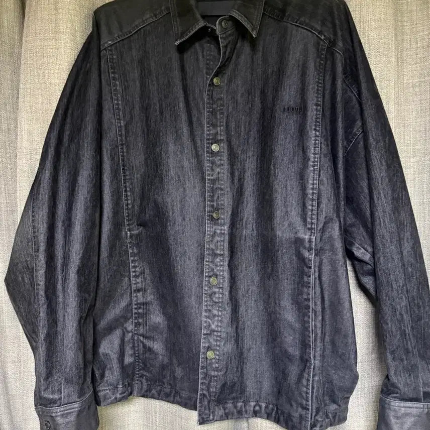[BUNJANG] Juun.J 25FW Velvet Denim Shirt (Size 48) / 준지25fw 벨벳데님 셔츠 48사이즈