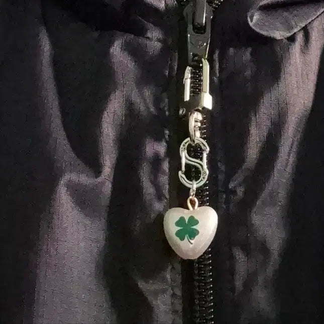 [BUNJANG] Clover Heart Keyring / 양면 클로버 하트 키링 / 미니 키링 / 가방 키홀더
