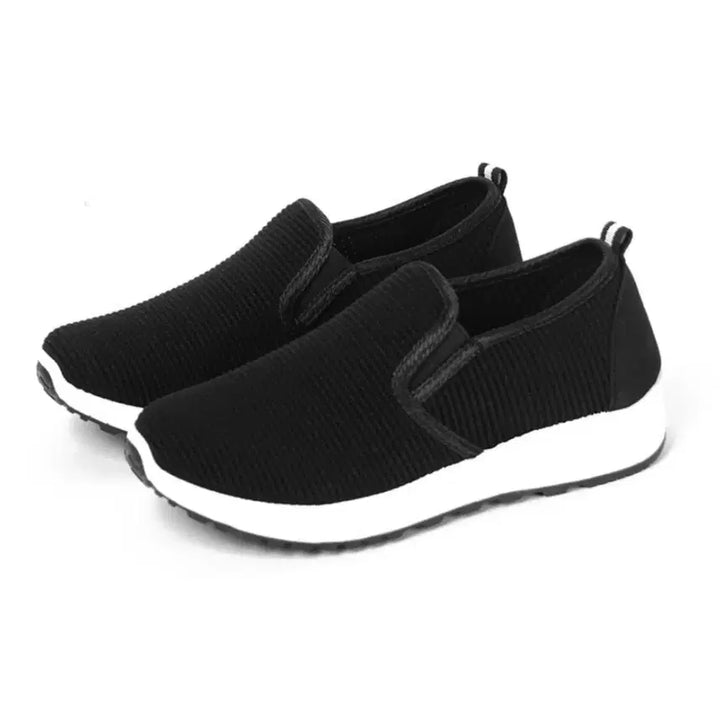 [BUNJANG] Slazenger Black Knit Slip-on Shoes / J5 A급 남 여 편안한 착용감의 블랙 니트 슬립온 판매해요