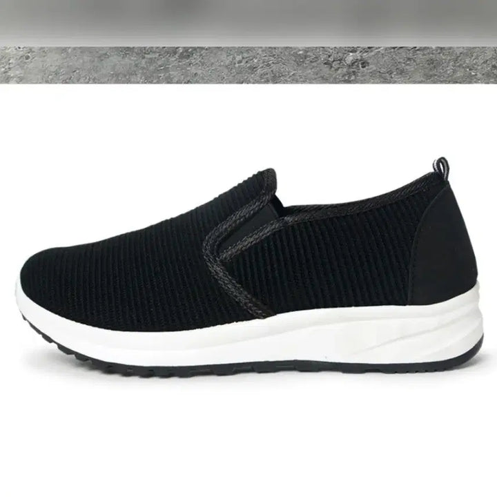 [BUNJANG] Slazenger Black Knit Slip-on Shoes / J5 A급 남 여 편안한 착용감의 블랙 니트 슬립온 판매해요