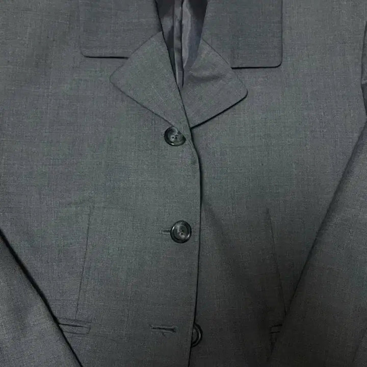 [BUNJANG] GROVE Grey Crop Jacket / GROVE 그로브 그레이 크롭 자켓
