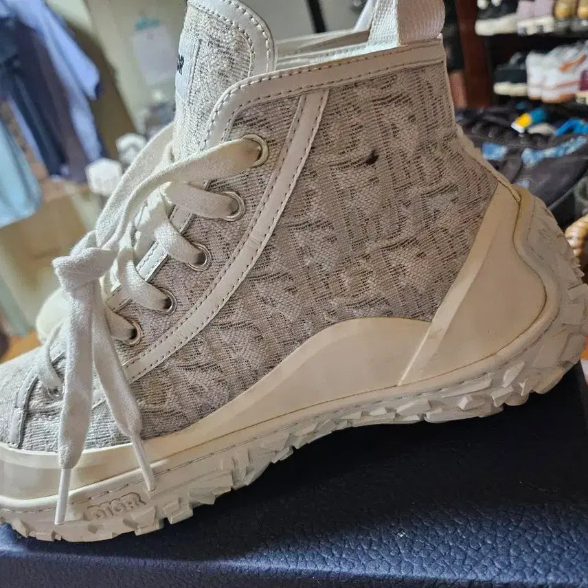 [BUNJANG] Dior B28 High-Top Sneakers / 정품/디올b28하이탑스니커즈39(250)