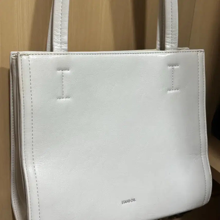 [BUNJANG] Standoil Oblong Bag Mini Cream Shoulder Bag / 스탠드오일 오블롱백 미니 크림 숄더백
