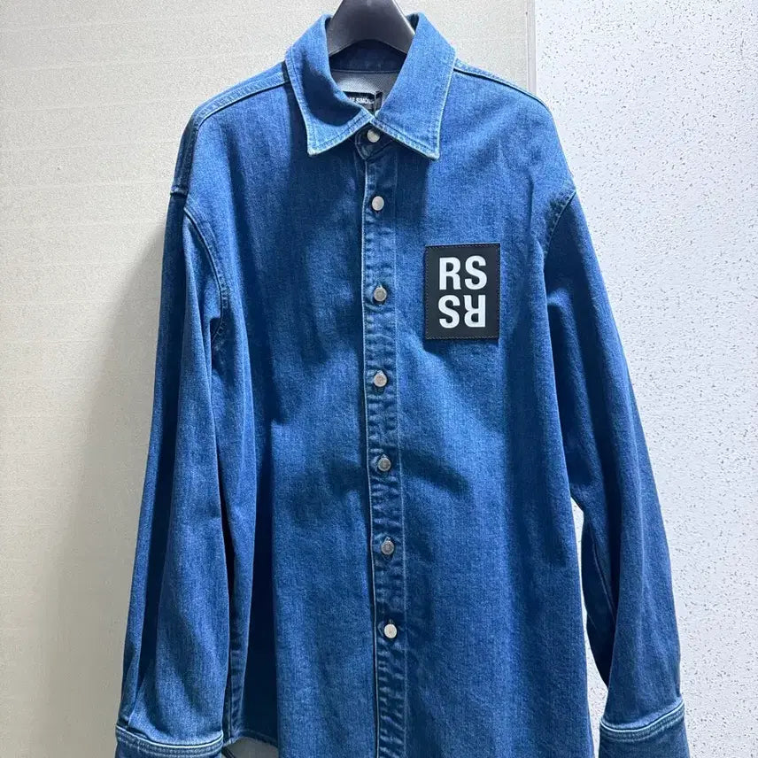 [BUNJANG] RAF SIMONS Patch Denim Shirt / RAF SIMONS(라프시몬스)/패치 데님셔츠/S