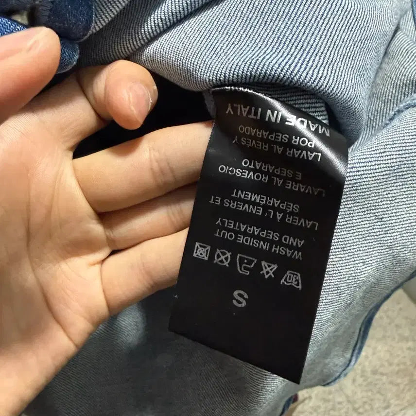 [BUNJANG] RAF SIMONS Patch Denim Shirt / RAF SIMONS(라프시몬스)/패치 데님셔츠/S