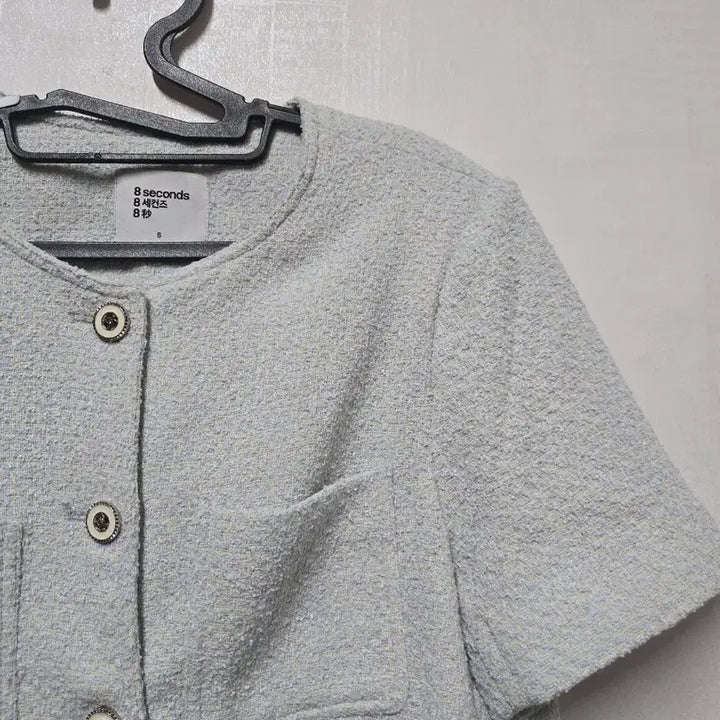 [BUNJANG] 8Seconds Tweed Short-Sleeve Jacket / 에잇세컨즈 트위드 반팔 쟈켓 S