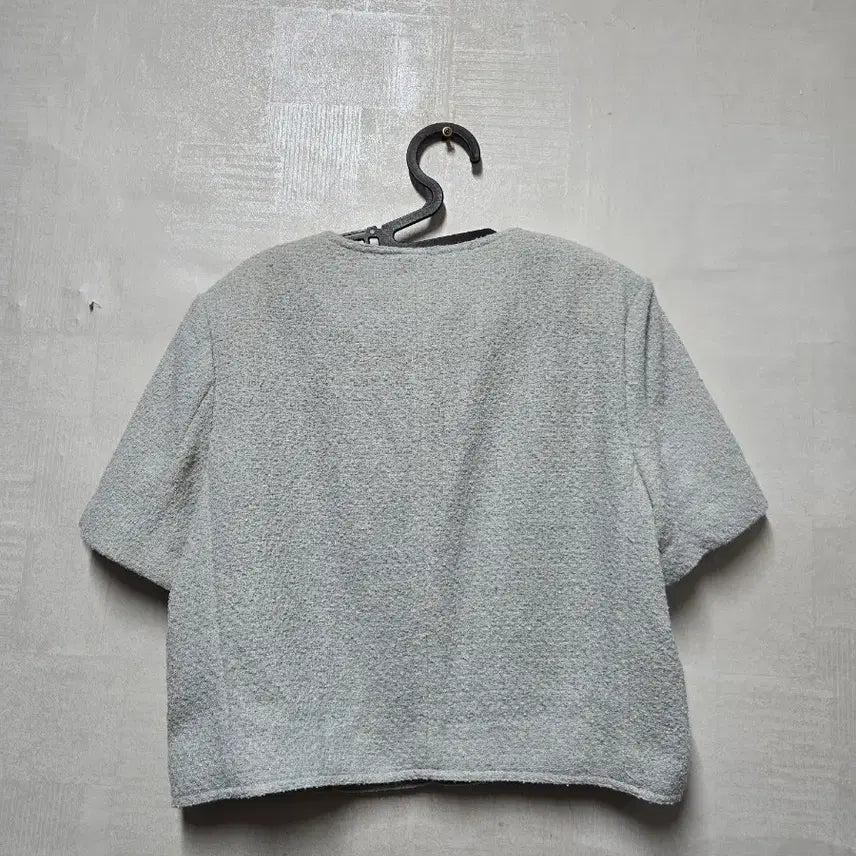 [BUNJANG] 8Seconds Tweed Short-Sleeve Jacket / 에잇세컨즈 트위드 반팔 쟈켓 S