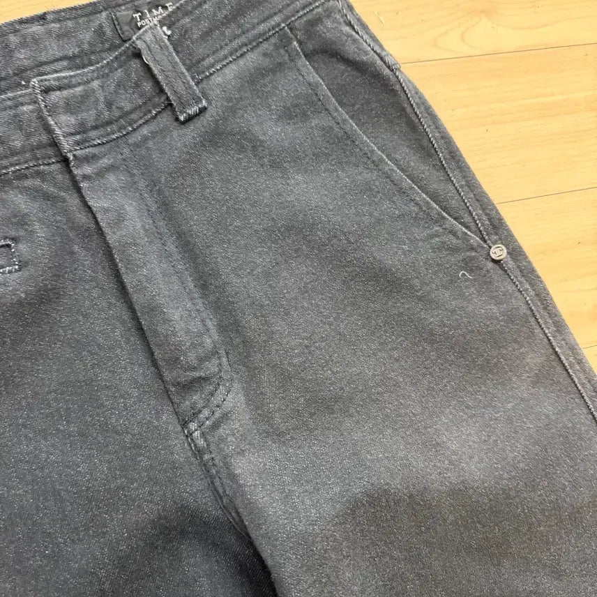 [BUNJANG] Time Black Roll-up Jeans / 타임.롤업.블랙진