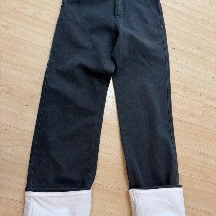 [BUNJANG] Time Black Roll-up Jeans / 타임.롤업.블랙진