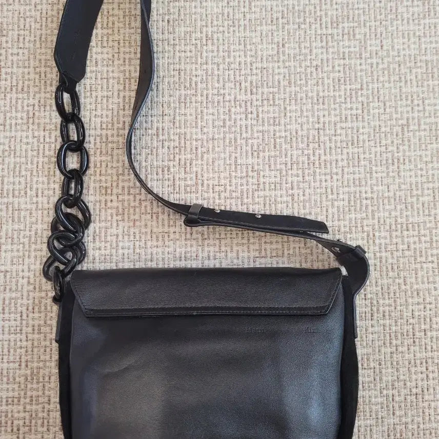 [SOLD OUT] 마뗑킴 블랙 스웨이드 숄더백