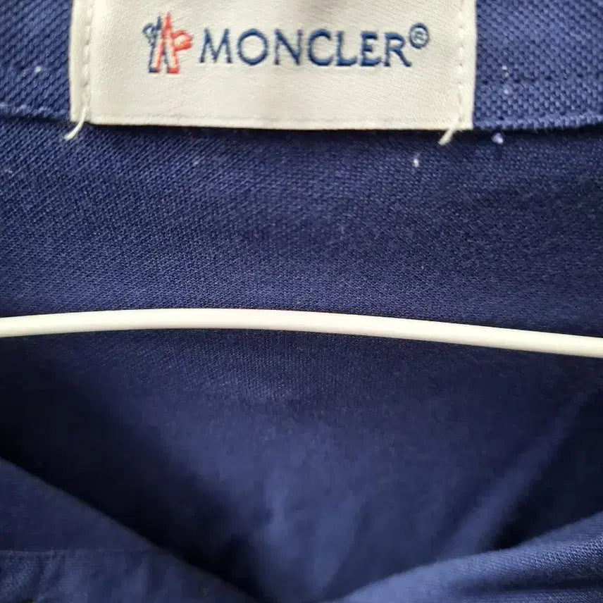 [BUNJANG] Moncler Blue Short Sleeve Polo Shirt / 몽클레어 블루 반팔 카라티