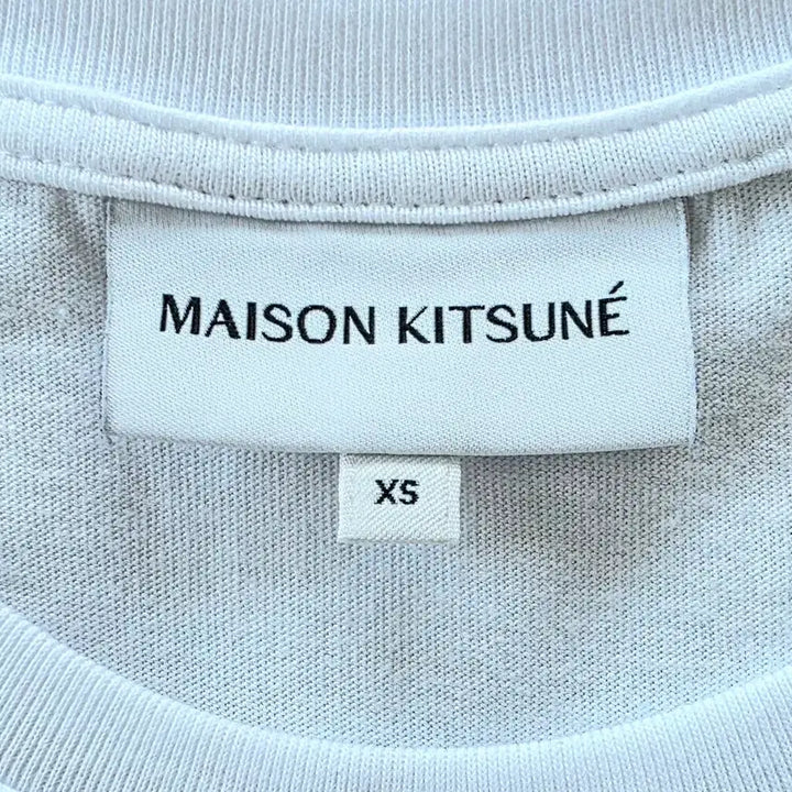 [SOLD OUT] 메종 키치네 칠렉스폭스 패치 화이트티.XS.