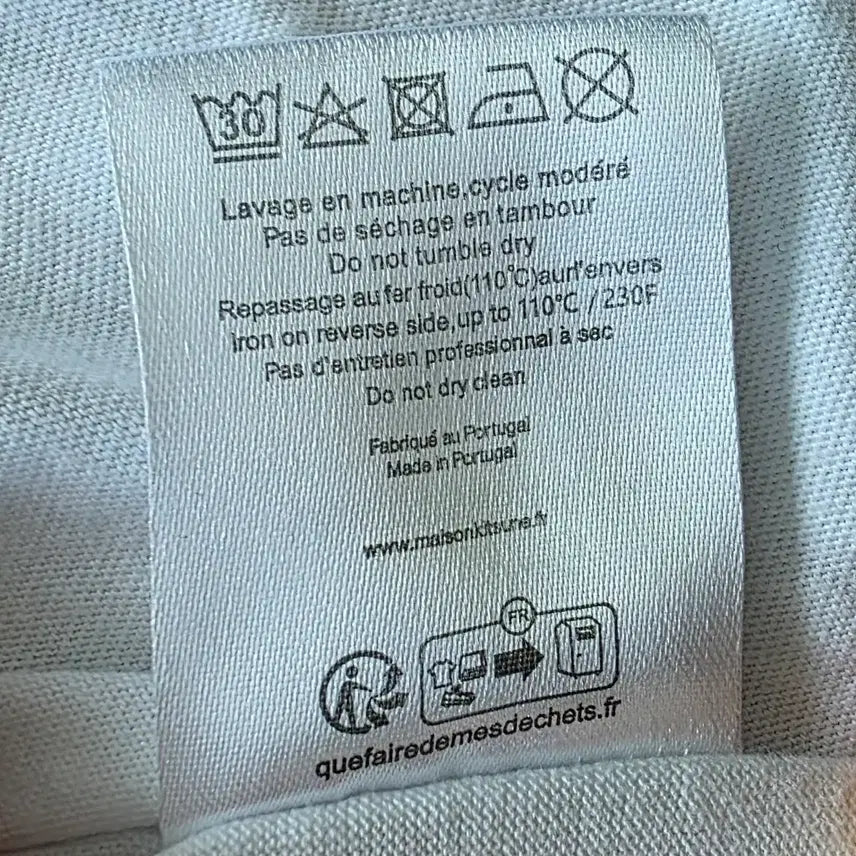 [SOLD OUT] 메종 키치네 칠렉스폭스 패치 화이트티.XS.