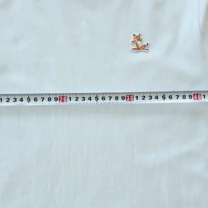 [SOLD OUT] 메종 키치네 칠렉스폭스 패치 화이트티.XS.