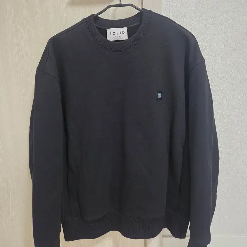 [BUNJANG] Solid Homme Back Logo Sweatshirt Black / 솔리드옴므 백로고 맨투맨 블랙 46