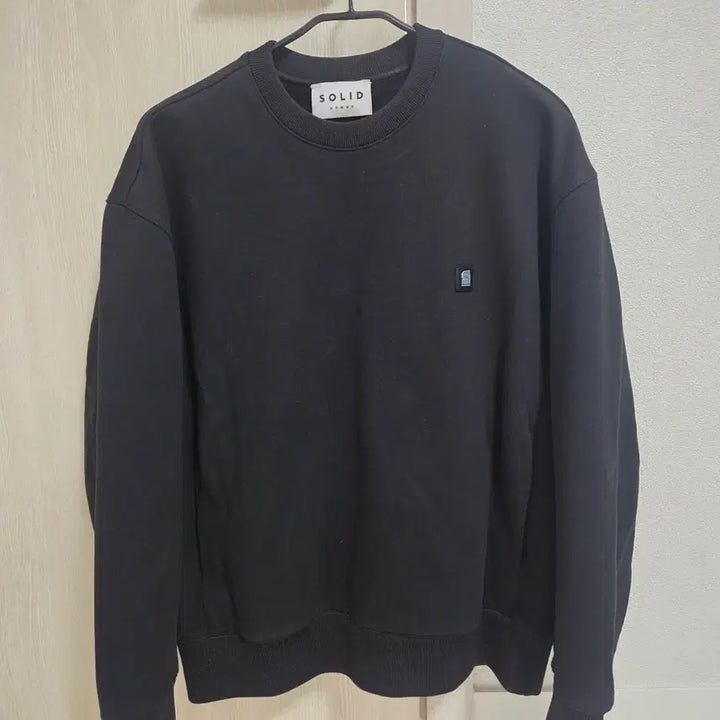 [BUNJANG] Solid Homme Back Logo Sweatshirt Black / 솔리드옴므 백로고 맨투맨 블랙 46