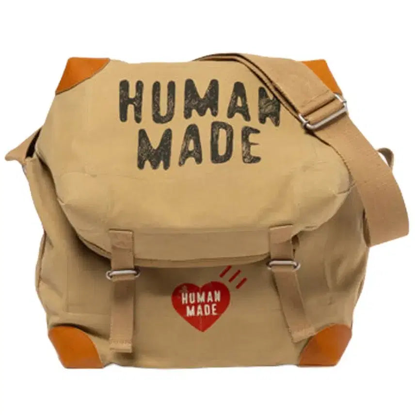 [BUNJANG] 휴먼 메이드 (Human Made) 캔버스 숄더백 브라운 / 휴먼 메이드 (Human Made) 캔버스 숄더백 브라운