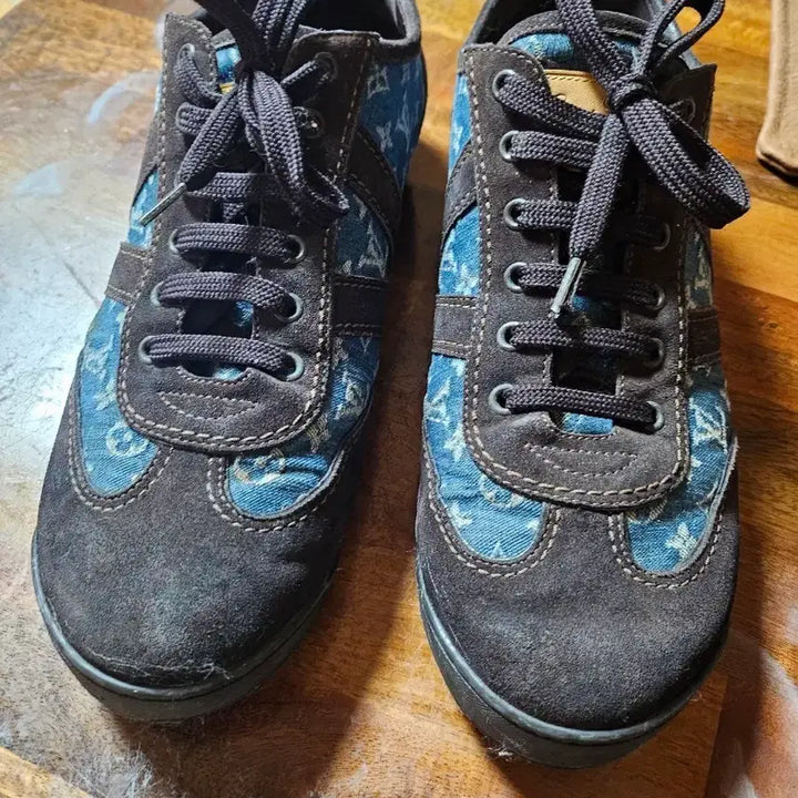 [BUNJANG] Louis Vuitton Denim Sneakers / 정품/루이뷔통청대님스니커즈