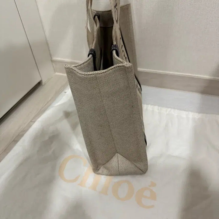 [SOLD OUT] 끌로에 Chloe 토트백 우디 카바스백 네이비/캔버스백