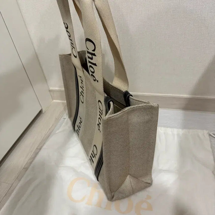 [SOLD OUT] 끌로에 Chloe 토트백 우디 카바스백 네이비/캔버스백