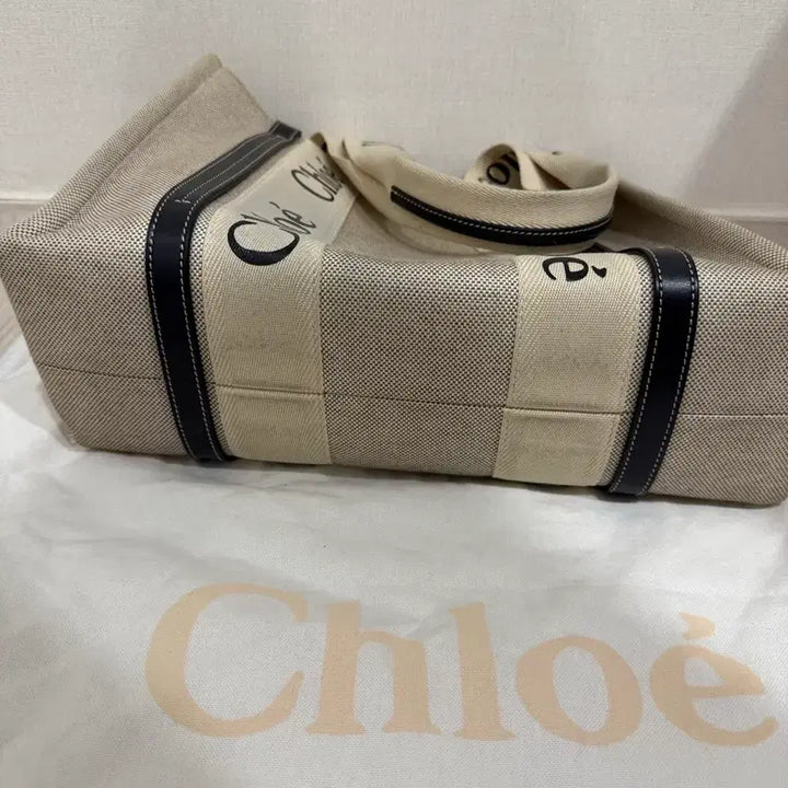 [SOLD OUT] 끌로에 Chloe 토트백 우디 카바스백 네이비/캔버스백