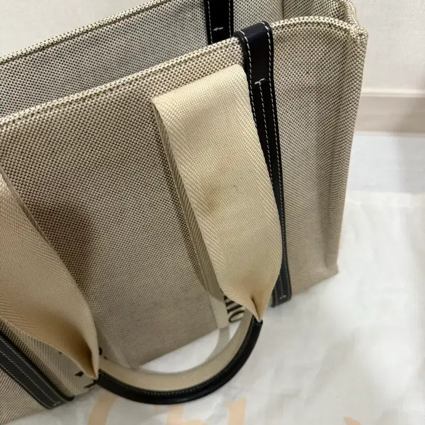 [SOLD OUT] 끌로에 Chloe 토트백 우디 카바스백 네이비/캔버스백