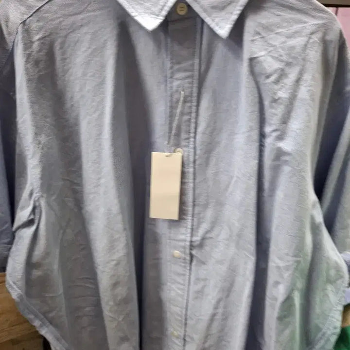 [BUNJANG] Sky Blue Cotton Shirt / 하늘색 면 셔츠