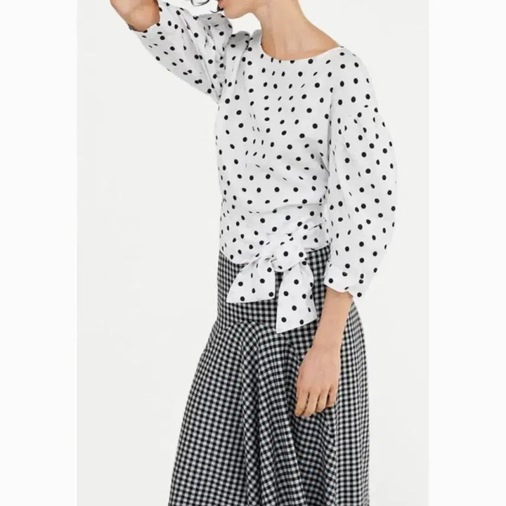 [BUNJANG] ZARA Check Asymmetrical Long Skirt - Size S / ZARA 체크 언발란스 롱 스커트 S