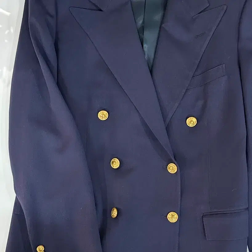 [BUNJANG] Polo Ralph Lauren Wool Blazer Gold Button Dark Navy / 폴로 랄프로렌 울 블레이저 골드버튼 다크네이비