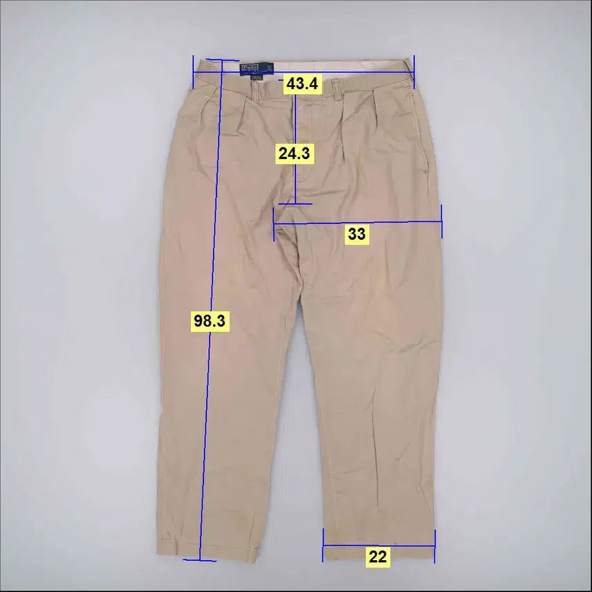 [BUNJANG] Polo Ralph Lauren Pleated Chino Pants / 35/32 폴로 핀턱 치노팬츠 0420H1