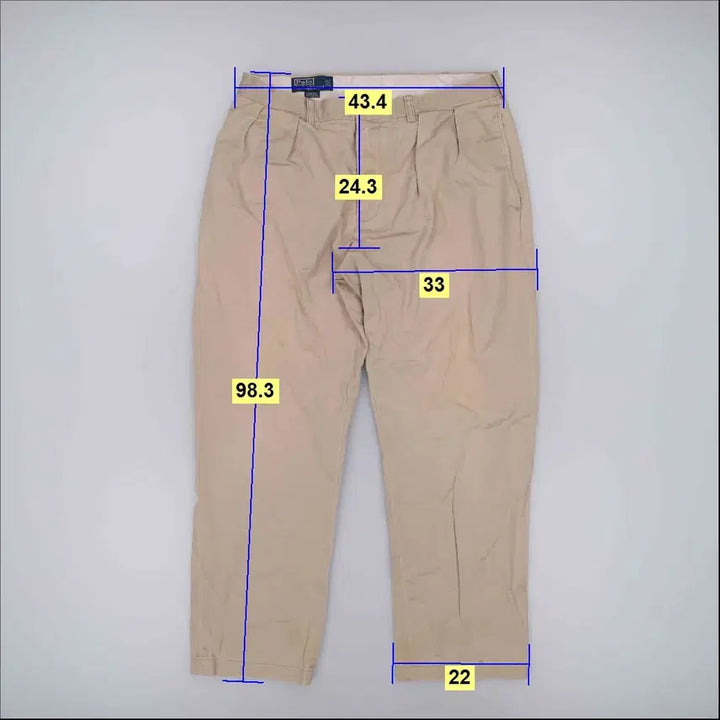 [BUNJANG] Polo Ralph Lauren Pleated Chino Pants / 35/32 폴로 핀턱 치노팬츠 0420H1