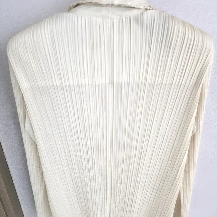 [BUNJANG] Pleats Please Beige Cardigan Jacket / 플리츠플리즈 자켓