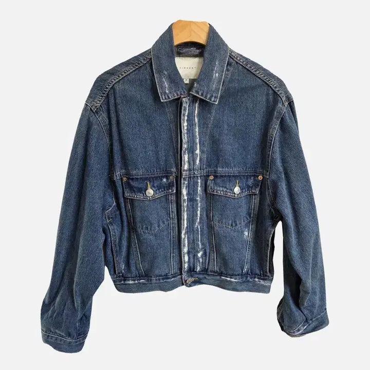 [BUNJANG] Vincent Blue Denim Jacket M7133 / 빈센트 블루 여자 청자켓 M M7133