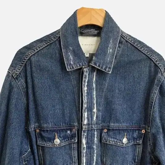 [BUNJANG] Vincent Blue Denim Jacket M7133 / 빈센트 블루 여자 청자켓 M M7133