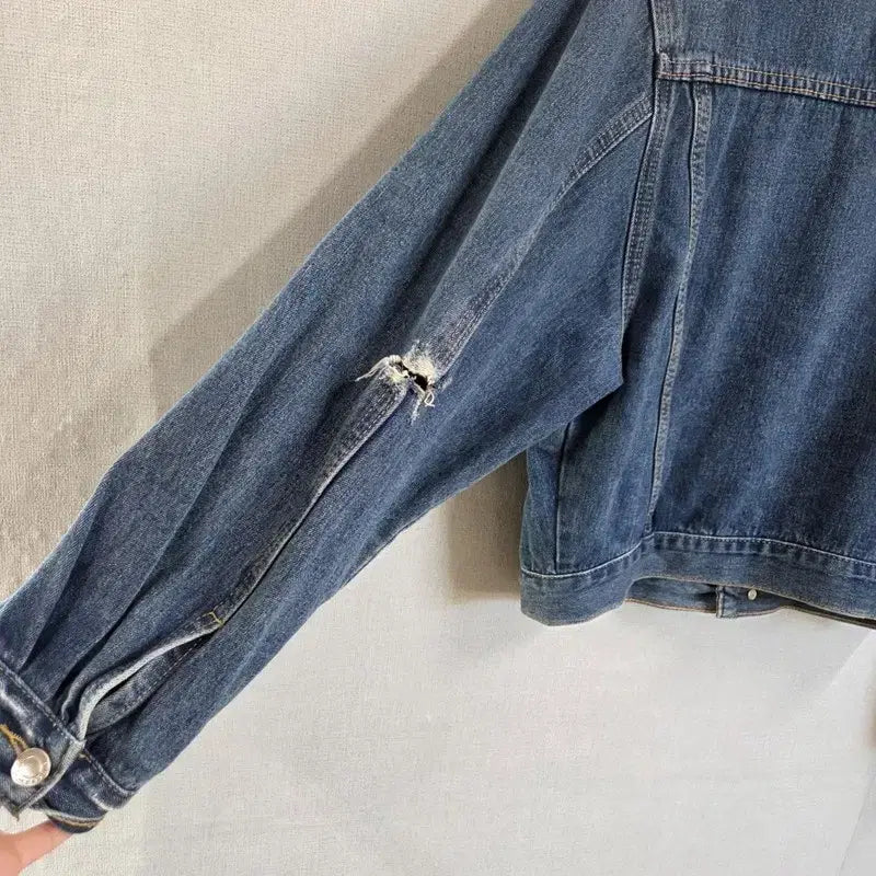 [BUNJANG] Vincent Blue Denim Jacket M7133 / 빈센트 블루 여자 청자켓 M M7133