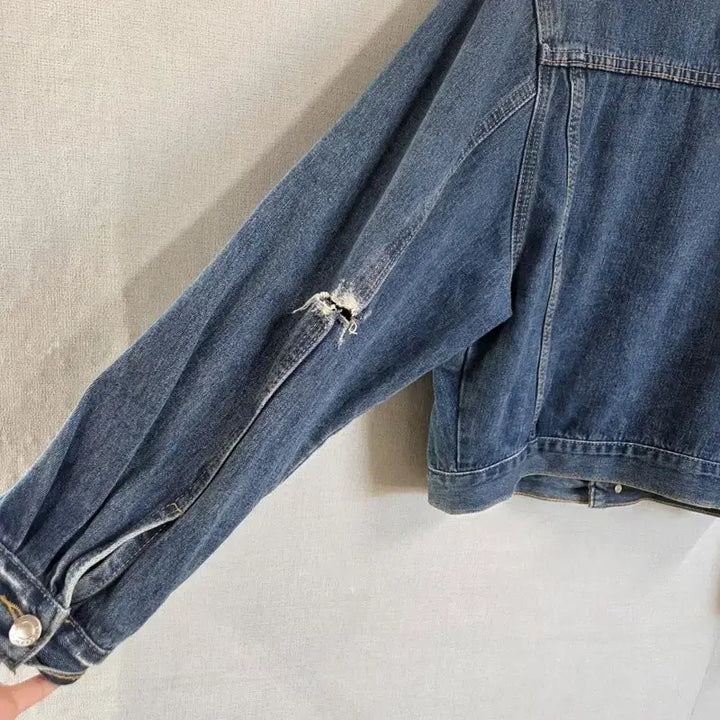 [BUNJANG] Vincent Blue Denim Jacket M7133 / 빈센트 블루 여자 청자켓 M M7133