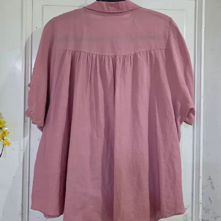 [BUNJANG] Linen Blouse / 여름 고급스런 마 린넨  블라우스  깨끗해요  가슴단면56