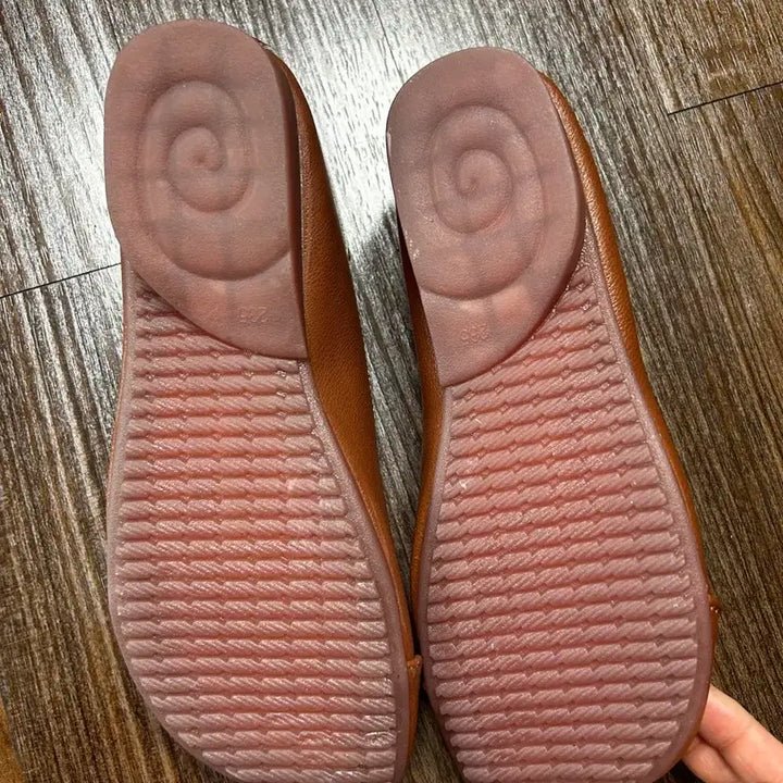 [BUNJANG] Leather Flats Comfort Shoes / 가죽 단화 플랫슈즈 컴포트화 235 새제품