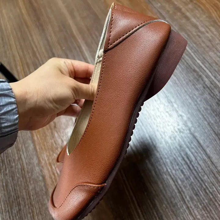 [BUNJANG] Leather Flats Comfort Shoes / 가죽 단화 플랫슈즈 컴포트화 235 새제품