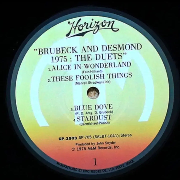 [BUNJANG] Dave Brubeck &amp; Paul Desmond 1975 Vinyl Record / [재즈LP] 데이브 브루벡 &amp;폴 데스몬드 1975: the duets