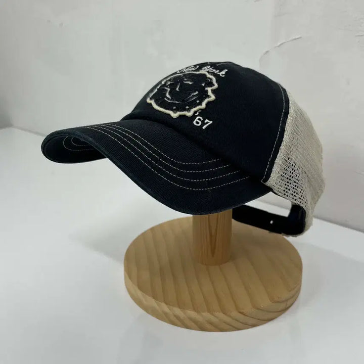 [BUNJANG] Polo Ralph Lauren Bulldog Patch Mesh Trucker Baseball Cap / 폴로 랄프로렌 불독 패치 메쉬 트러커 볼캡 모자