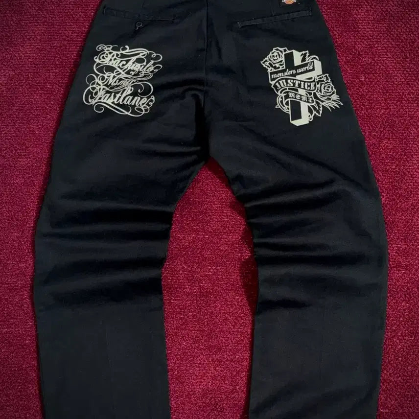 [BUNJANG] Dickies 874 Tattoo Script Custom Printing Work Pants / 디키즈 874 타투 스크립트 커스텀 프린팅 워크팬츠