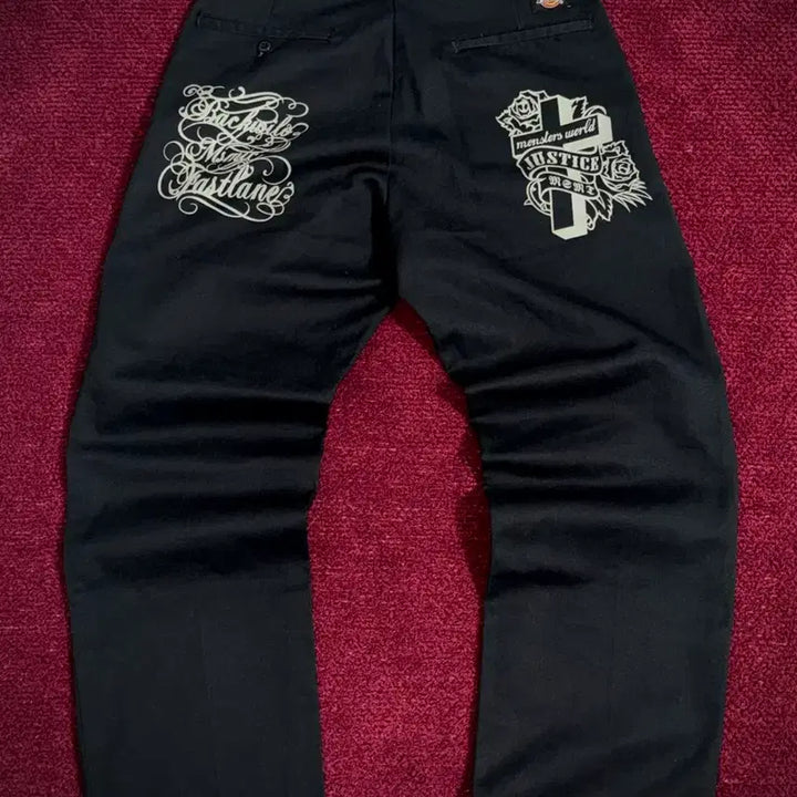 [BUNJANG] Dickies 874 Tattoo Script Custom Printing Work Pants / 디키즈 874 타투 스크립트 커스텀 프린팅 워크팬츠