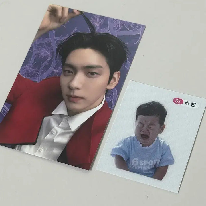 [BUNJANG] TXT Soobin The Name Chapter: FREEFALL ShowCase Photocard + Sticker / 투바투 수빈 가시잠바 하하더 공방 포카 띠부씰