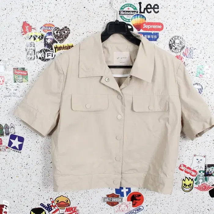 [BUNJANG] If You Basic Short Cropped Jacket BG / 여성F / 이프유 베이직 숏 반팔자켓BG 26-116
