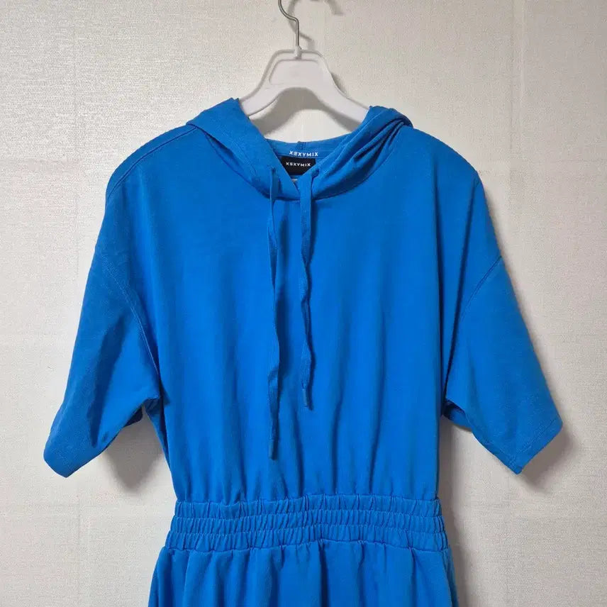 [SOLD OUT] 젝시믹스 블루 반팔 후드 원피스