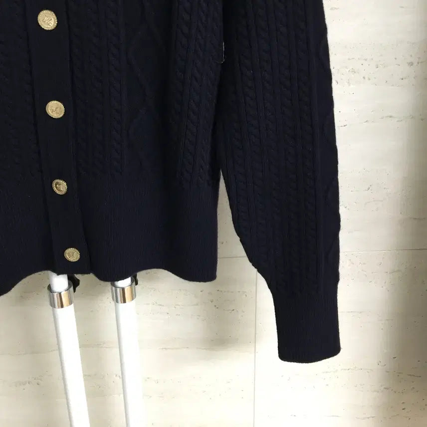 [BUNJANG] MICHAA Denim Cable Cardigan / MICHAA 미샤 23 데님 카라 케이블 가디건 55