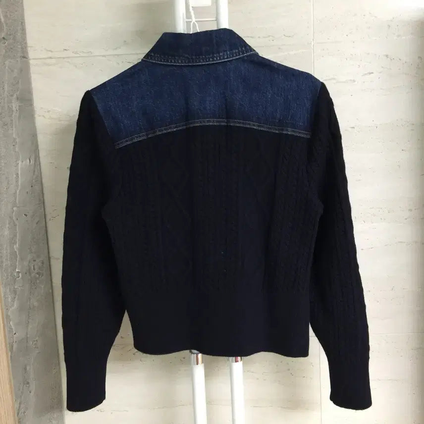 [BUNJANG] MICHAA Denim Cable Cardigan / MICHAA 미샤 23 데님 카라 케이블 가디건 55