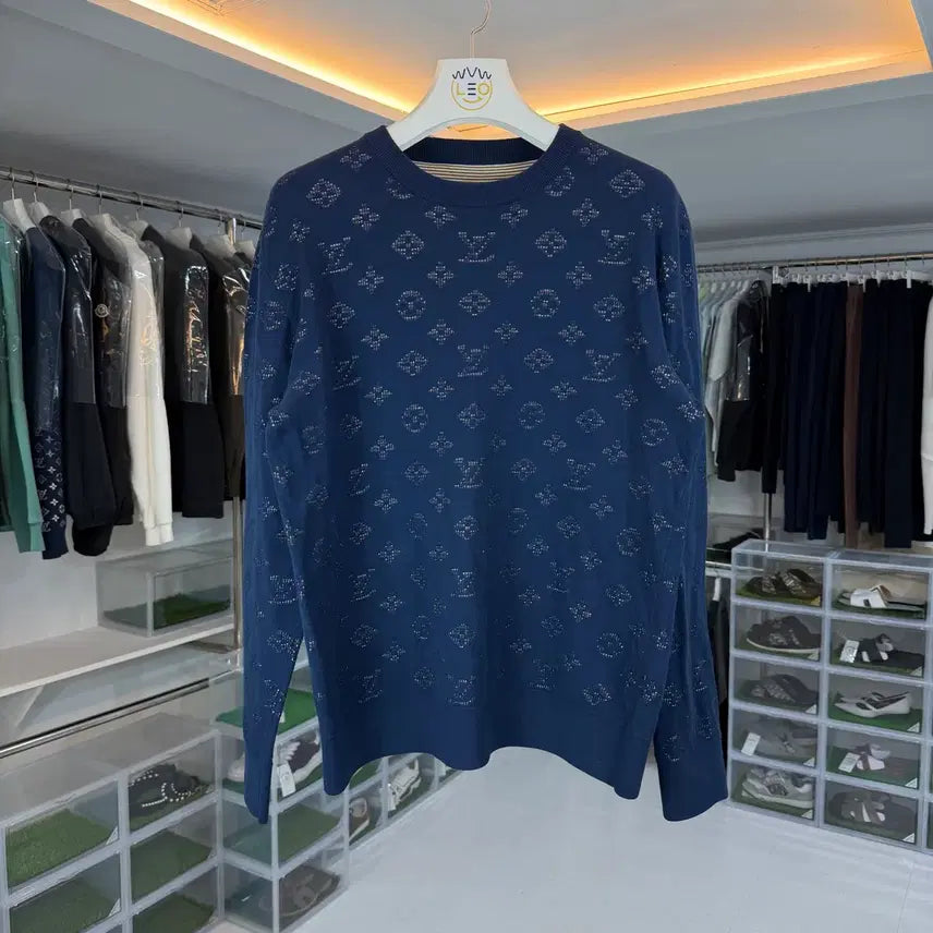 [BUNJANG] Louis Vuitton Monogram Knit Sweater / 루이비통 모노그램 니트 급처